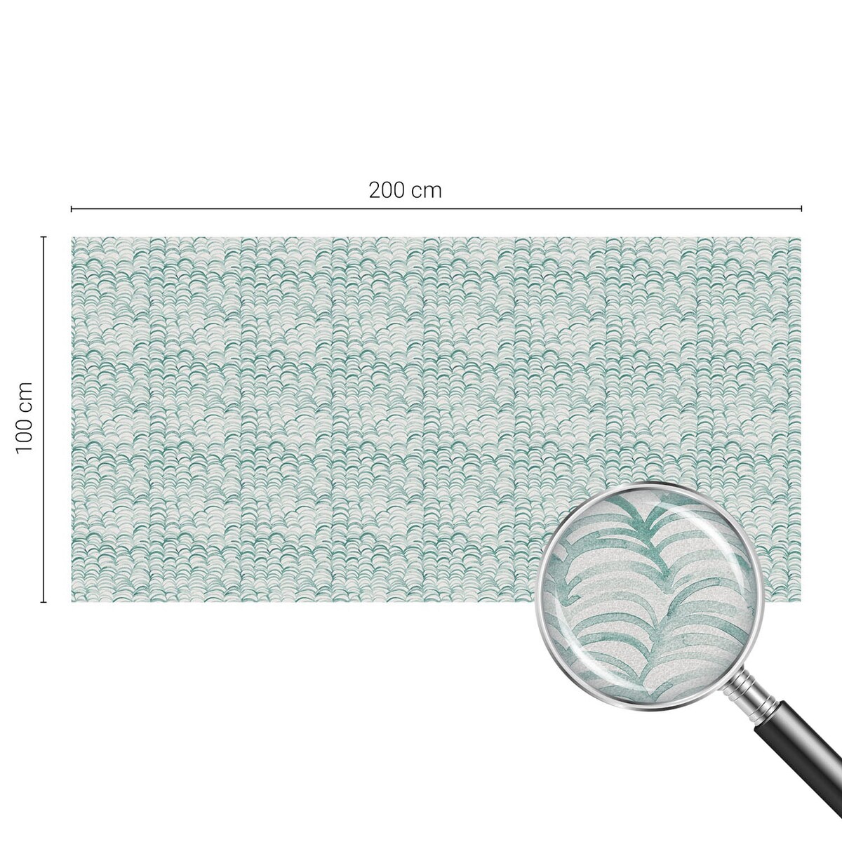 Folia na okno chroniąca prywatność - Łukowate wzory minimalizm spokój - 200x100 cm