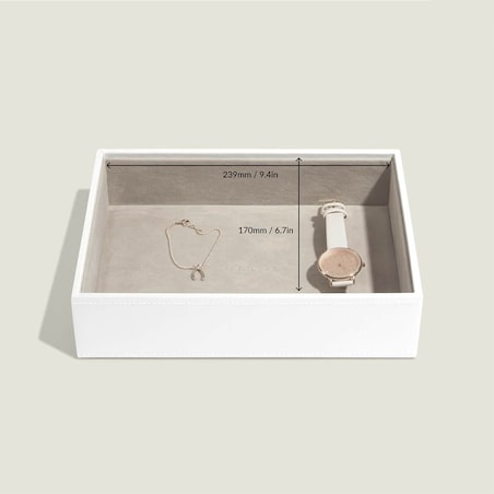 Szkatułka na biżuterię Stackers open classic biała