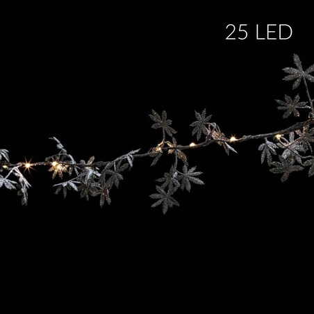 Girlanda świetlna wewnętrzna z roślinnym motywem, 25 LED