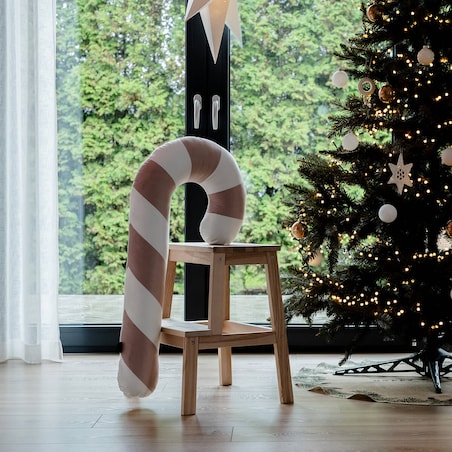 Poduszka XMAS wzór XM21 | Piaskowa laska cukrowa XXL
