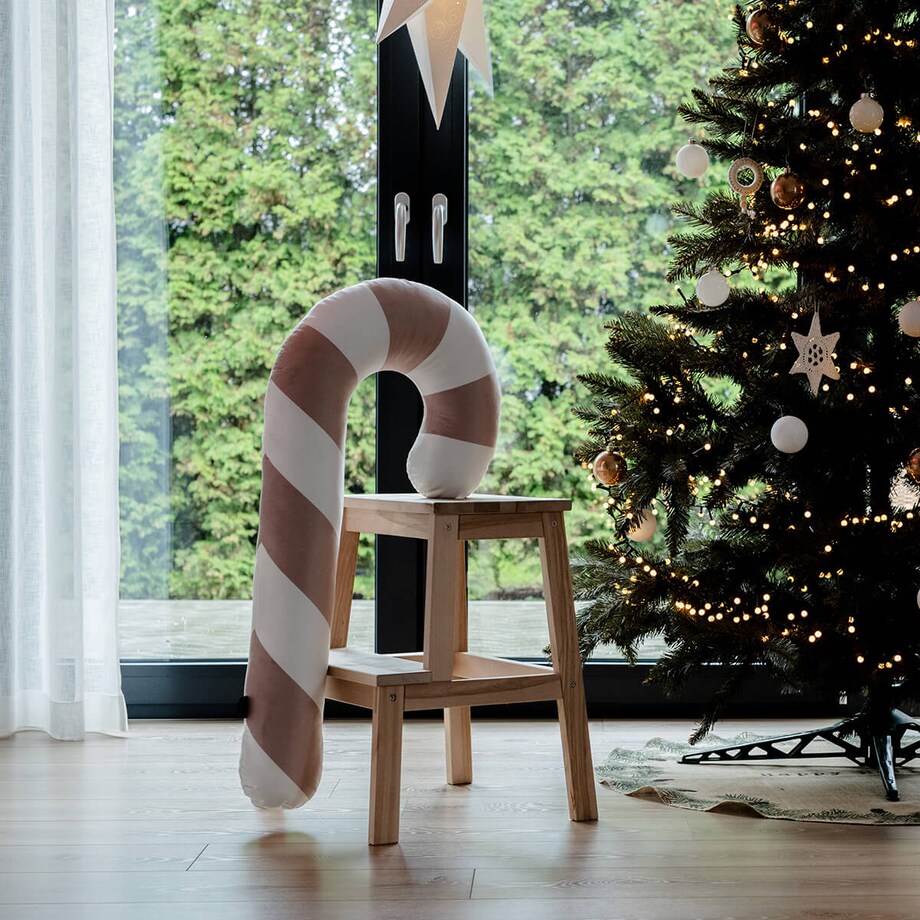 Poduszka XMAS wzór XM21 | Piaskowa laska cukrowa XXL
