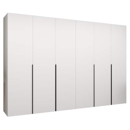 Szafa uchylna otwierana ALICANTE 1 300 wys. 202 cm Biały + u. Czarny