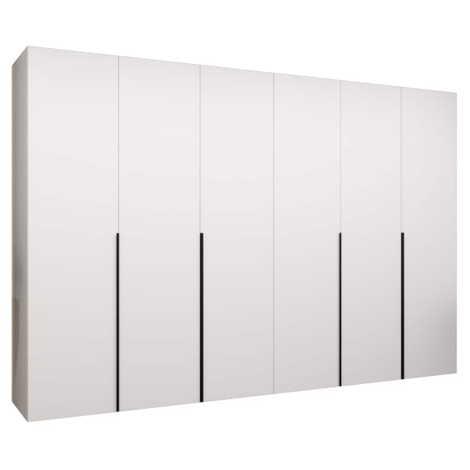 Szafa uchylna otwierana ALICANTE 1 300 wys. 202 cm Biały + u. Czarny