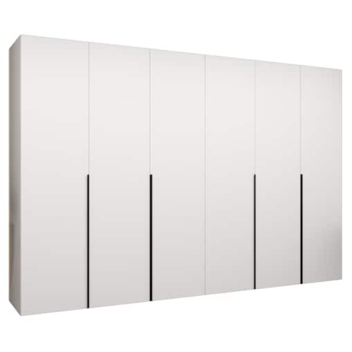 Szafa uchylna otwierana ALICANTE 1 300 wys. 202 cm Biały + u. Czarny