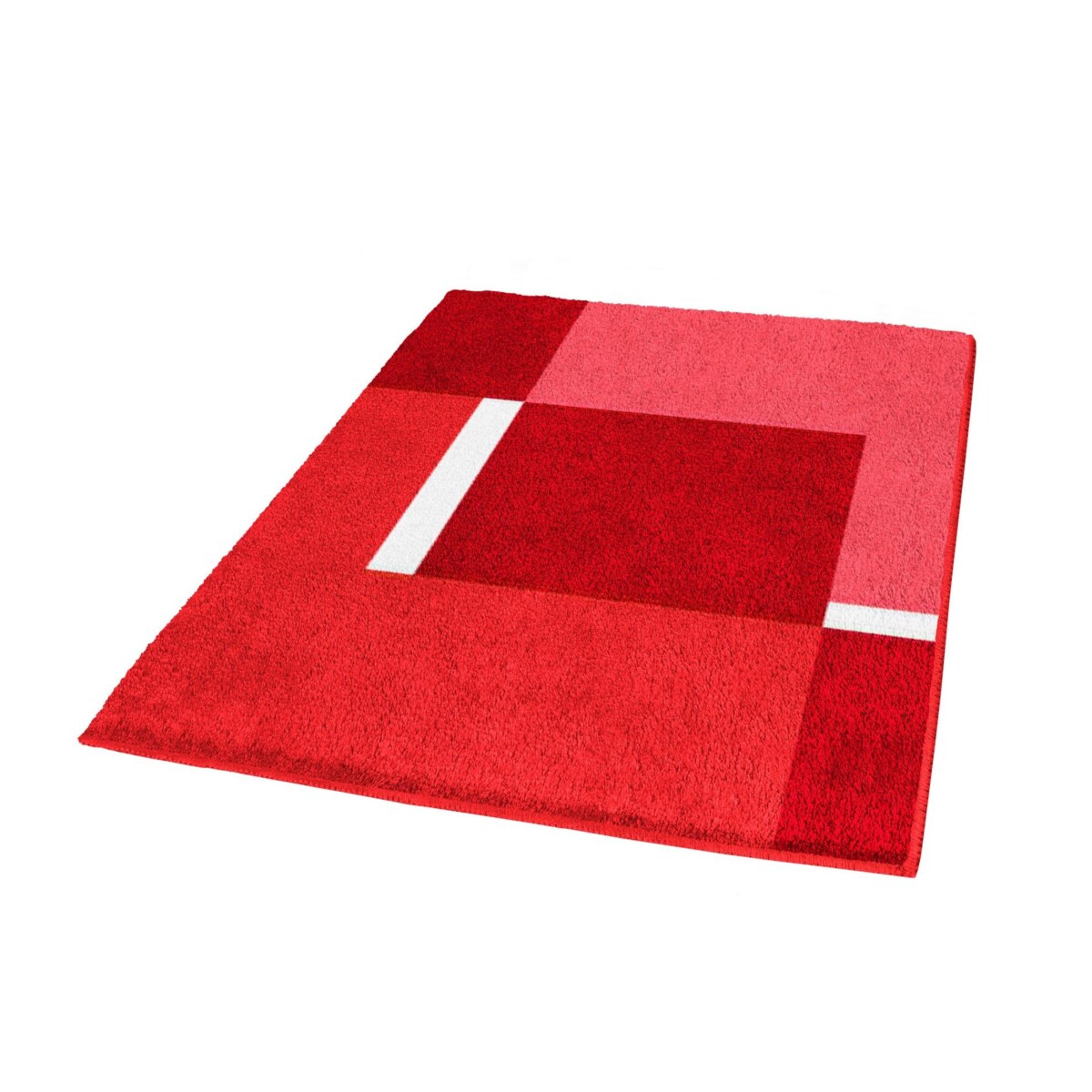 Kleine Wolke Dakota Dywanik łazienkowy czerwony 55x 65 cm wysokie runo