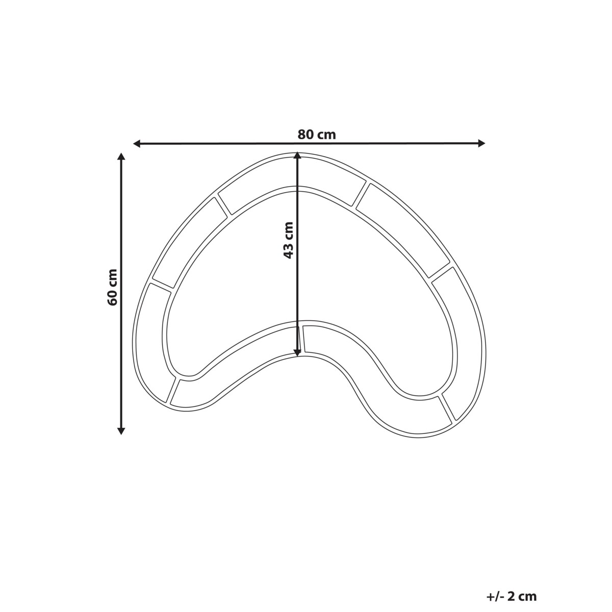 Lustro ścienne BOUVRON Kolorowy
