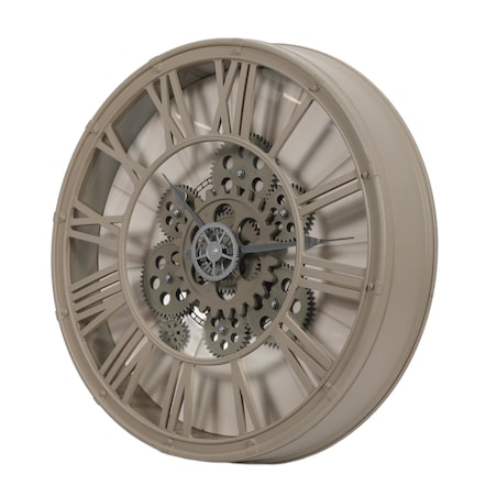 Zegar ścienny z widocznym mechanizmem, Ø 39 cm