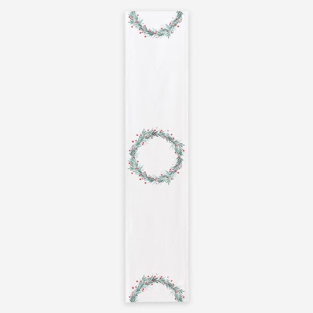 Bieżnik - Świąteczny wieniec - 40x180