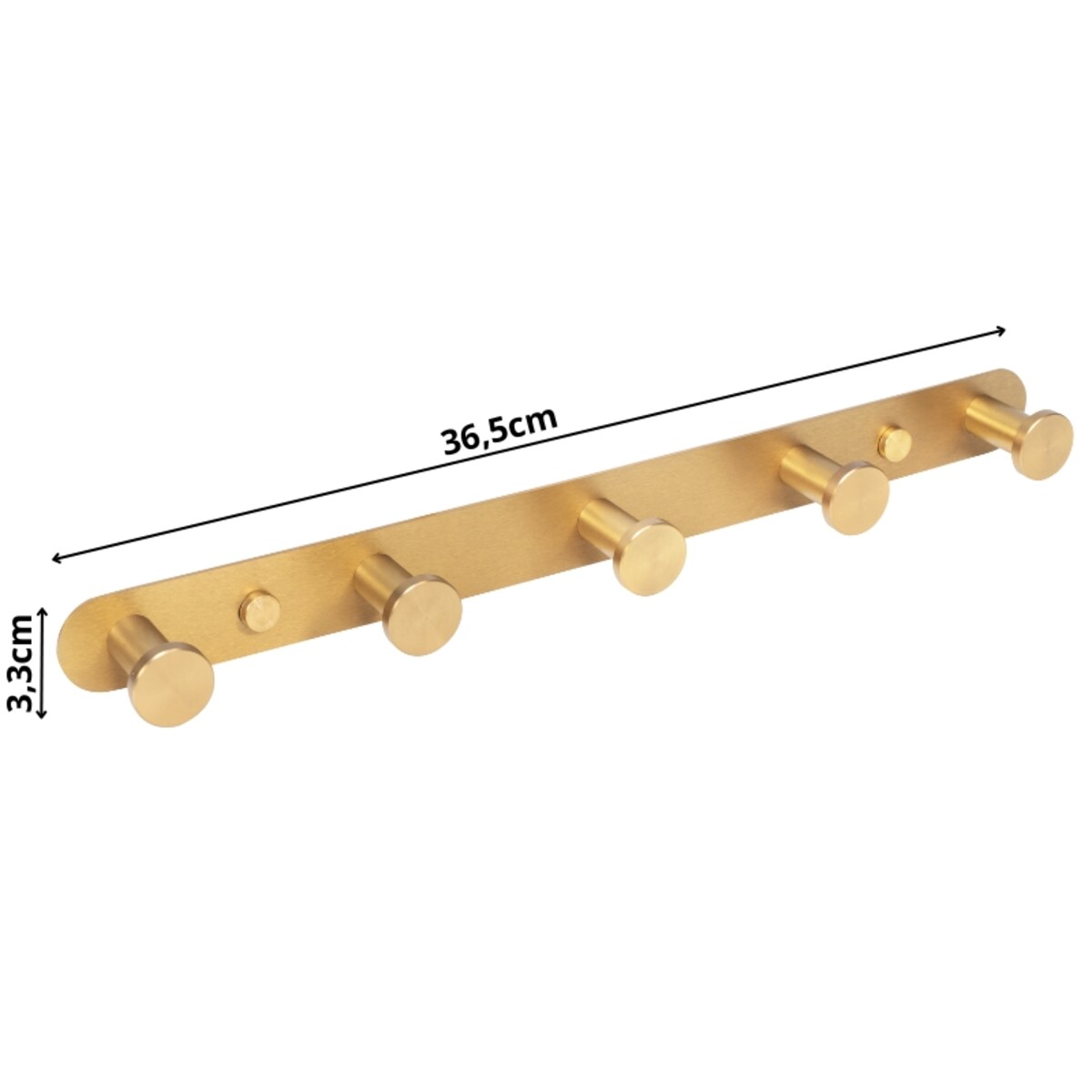 Wieszak ścienny złoty na ubrania akcesoria do przedpokoju