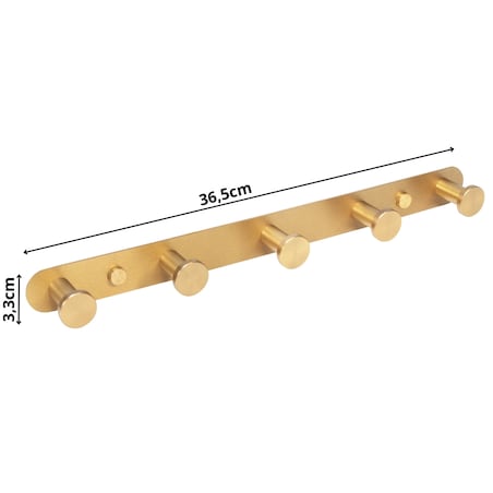 Wieszak ścienny złoty na ubrania akcesoria do przedpokoju