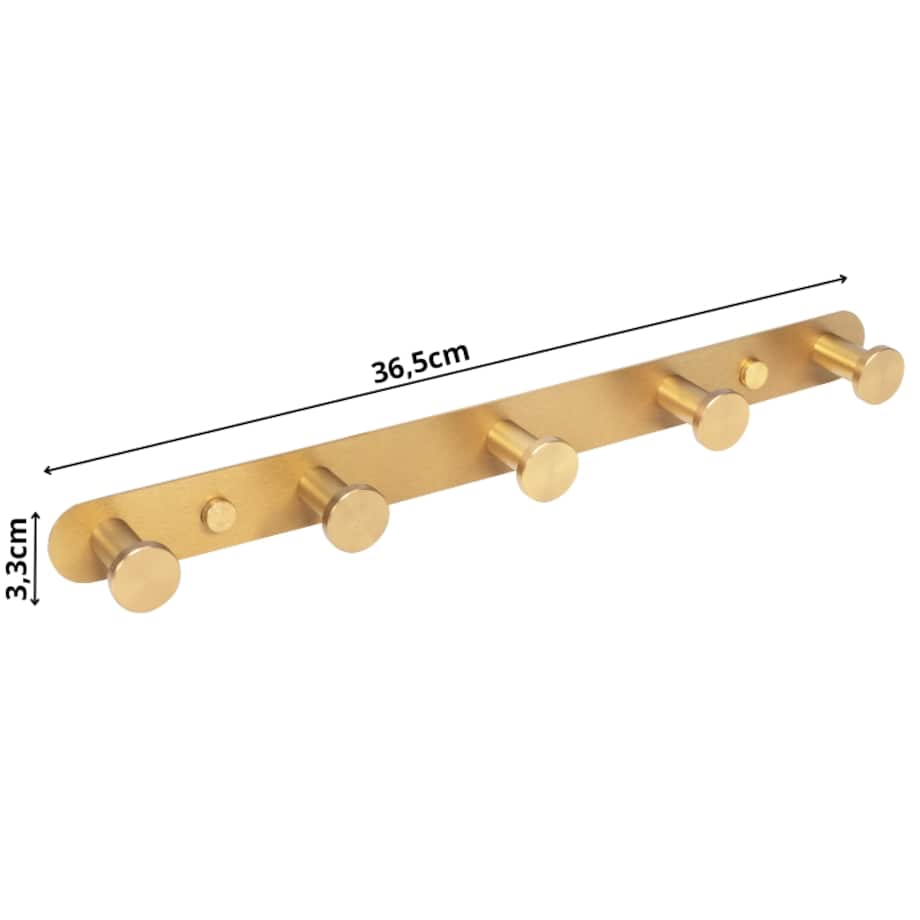Wieszak ścienny złoty na ubrania akcesoria do przedpokoju