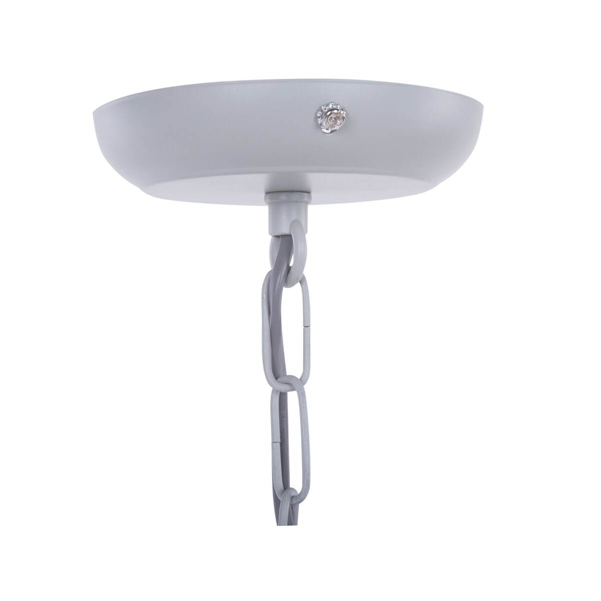 Lampa wisząca metalowa szara MEZEN