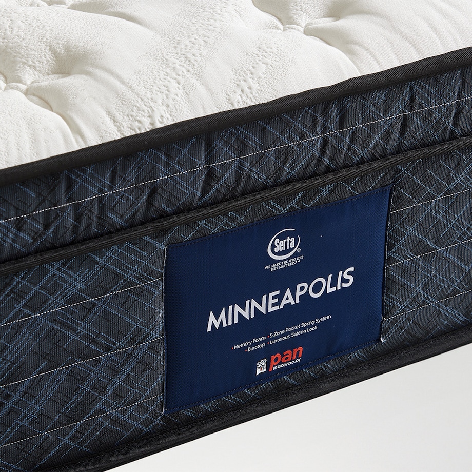 Materac 120x200 hybrydowy MINNEAPOLIS pianka Visco sprężyny PAN MATERAC