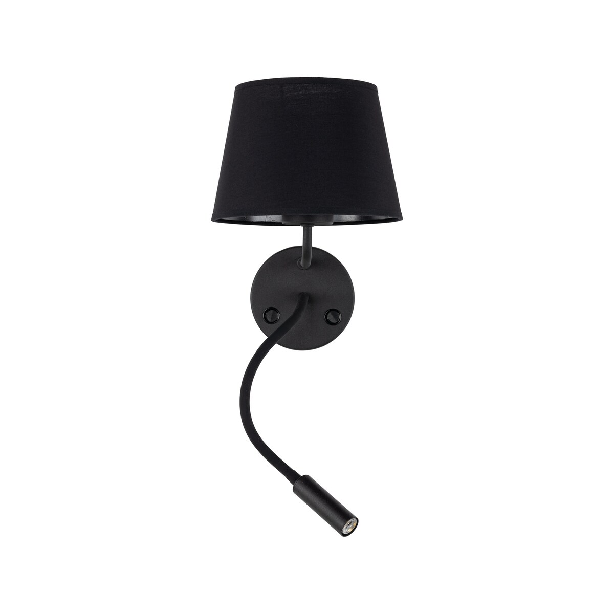 Kinkiet do czytania TK Lighting MAJA BLACK 10081 czarny, ruchomy, E27 + G9, włącznik na podstawie