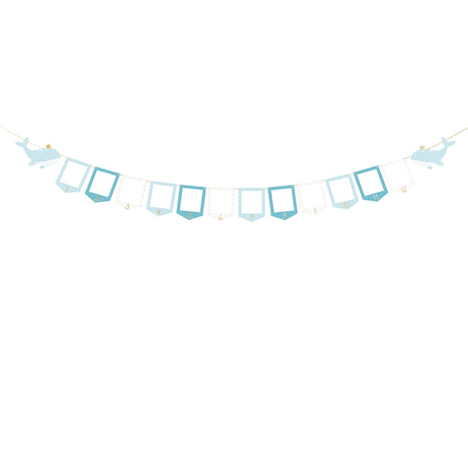 Girlanda na zdjęcia - Wieloryb, 10.5x15 cm, mix