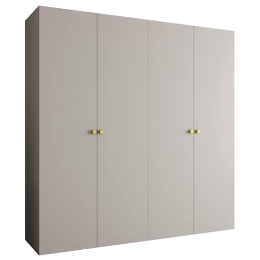 Szafa uchylna otwierana PARMA 1 200 wys. 202 cm Kaszmir + u. Złoty