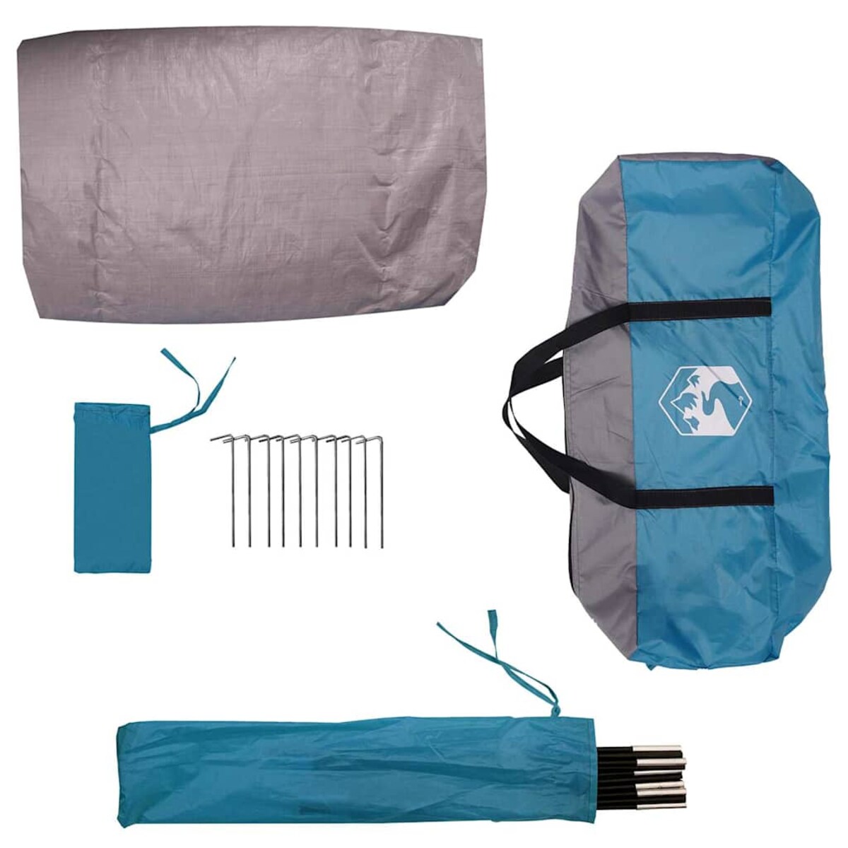 vidaXL Namiot z dachem Niebieski 268 x 240 x 191 cm Poliester