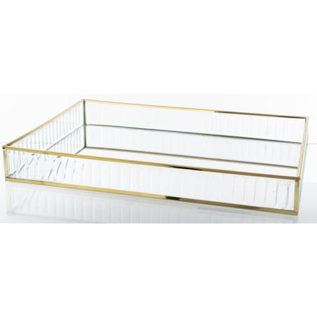 Taca dekoracyjna szklana 35 x25x4,5 cm VETRU prostokątna