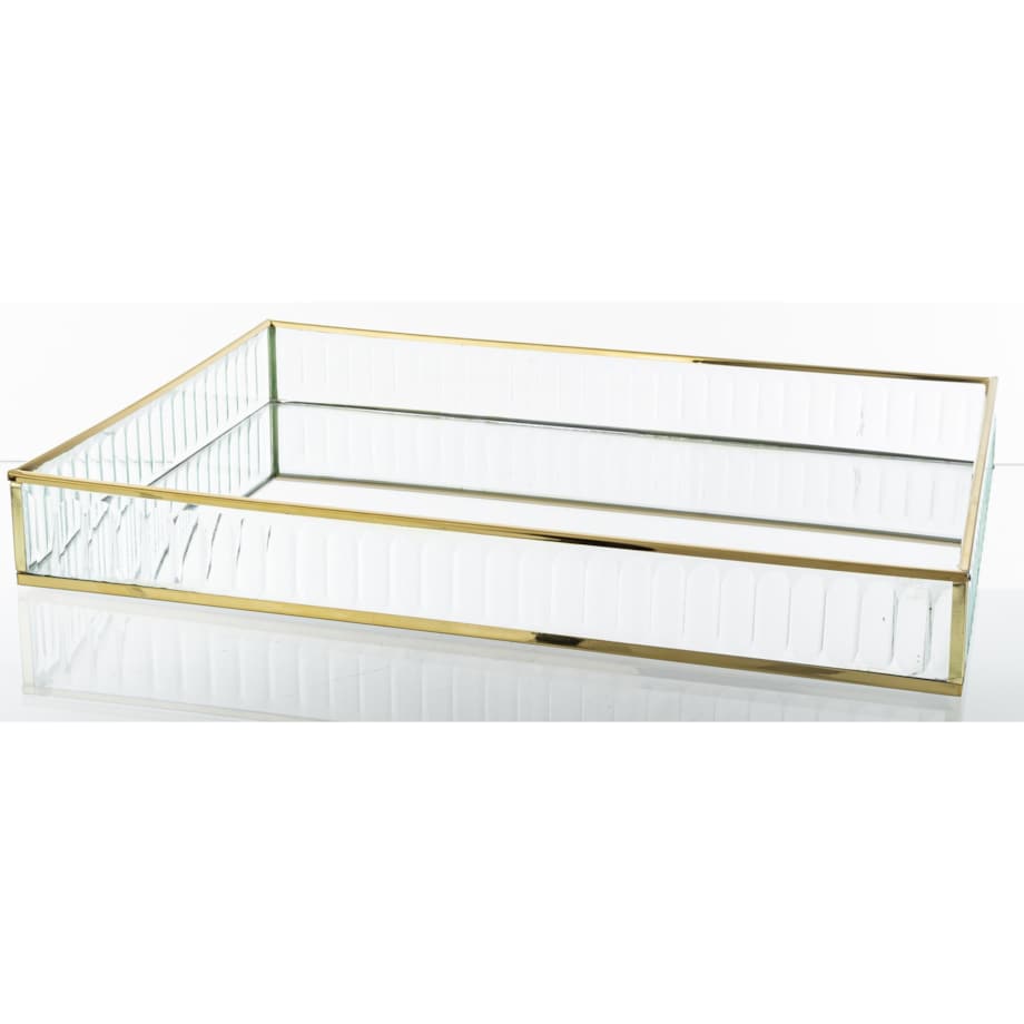 Taca dekoracyjna szklana 35 x25x4,5 cm VETRU prostokątna