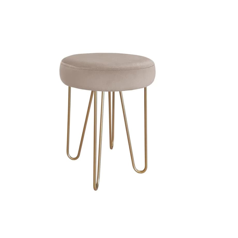 Taboret TORIN 2 MG VELVET szary