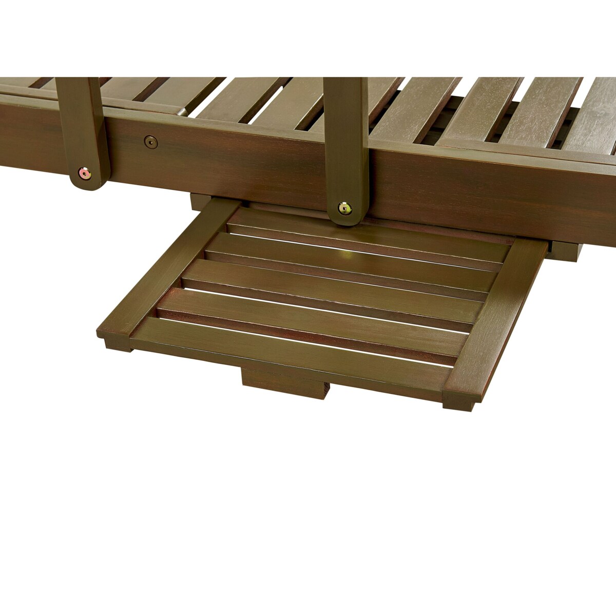 Leżak ogrodowy drewno akacjowe ciemne AMATNEA