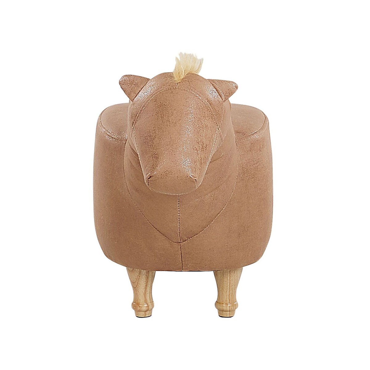 Pufa zwierzak ekoskóra beżowa HORSE