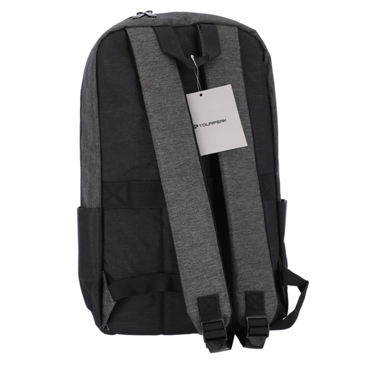 Plecak Czarny / Szary Miejski Podróżny Na Laptop 15,6" Pojemny Do Samolotu