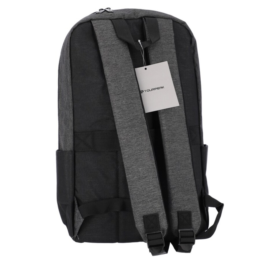 Plecak Czarny / Szary Miejski Podróżny Na Laptop 15,6" Pojemny Do Samolotu