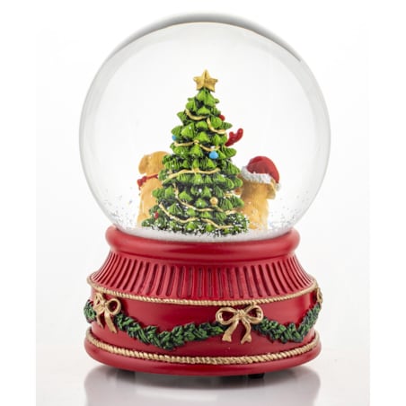 Szklana kula śnieżna z pozytywką 12,5x9x8,5 cm TRE CANI