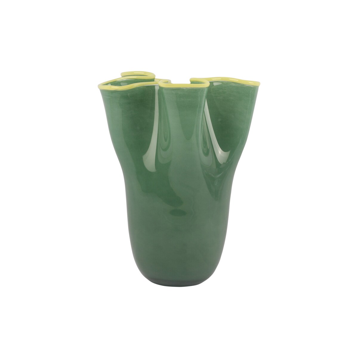 Wazon szklany RUFFLES, 31,5 cm