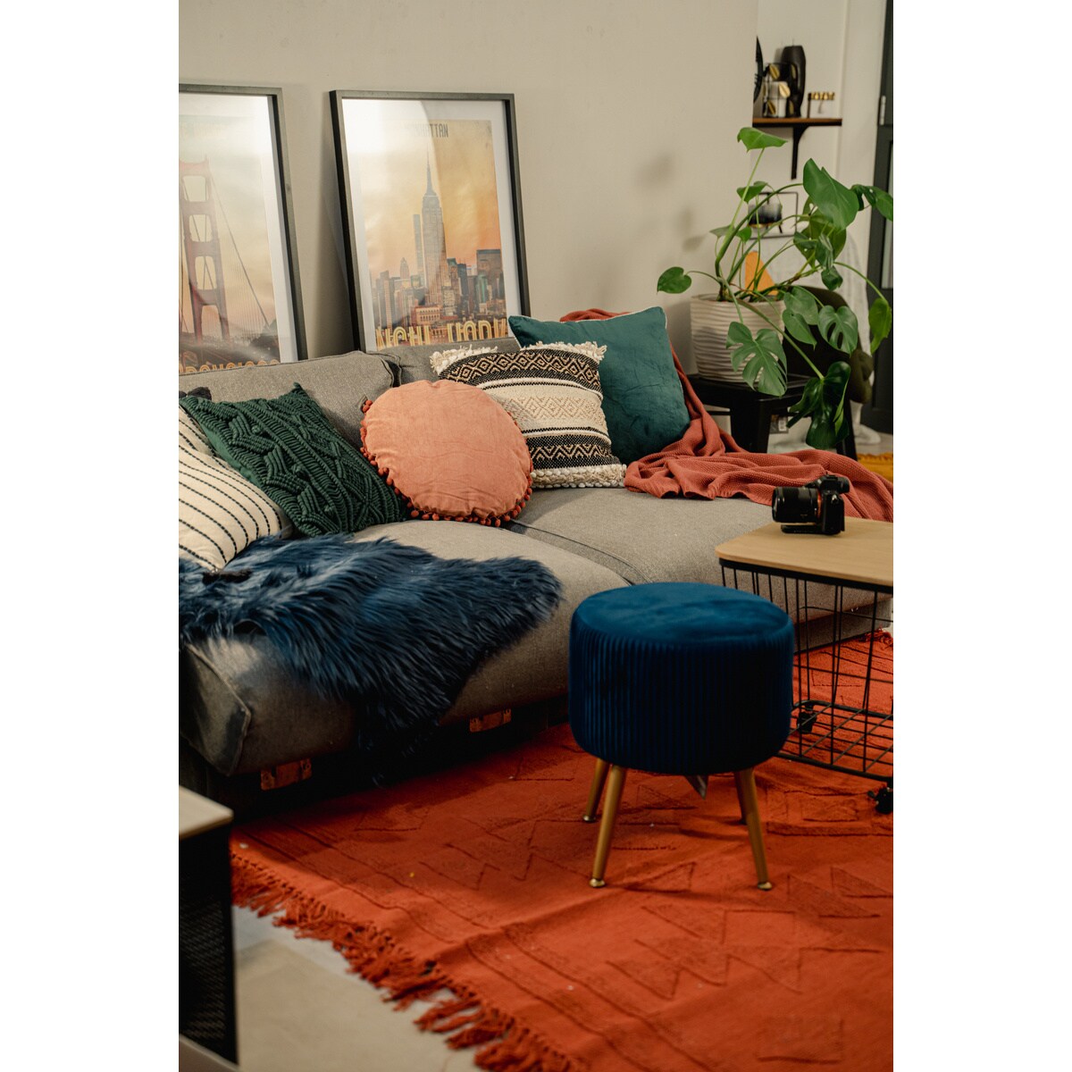 Żakardowy dywanik z frędzlami CILAOS, 120 x 170 cm