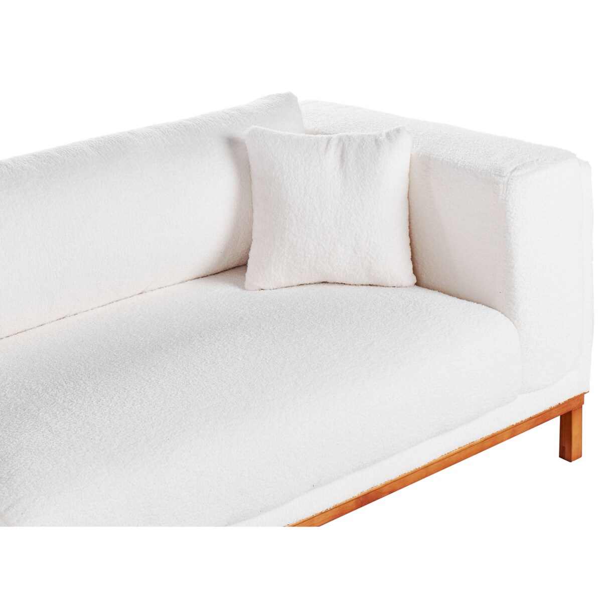 Sofa 4-osobowa boucle złamana biel VENG