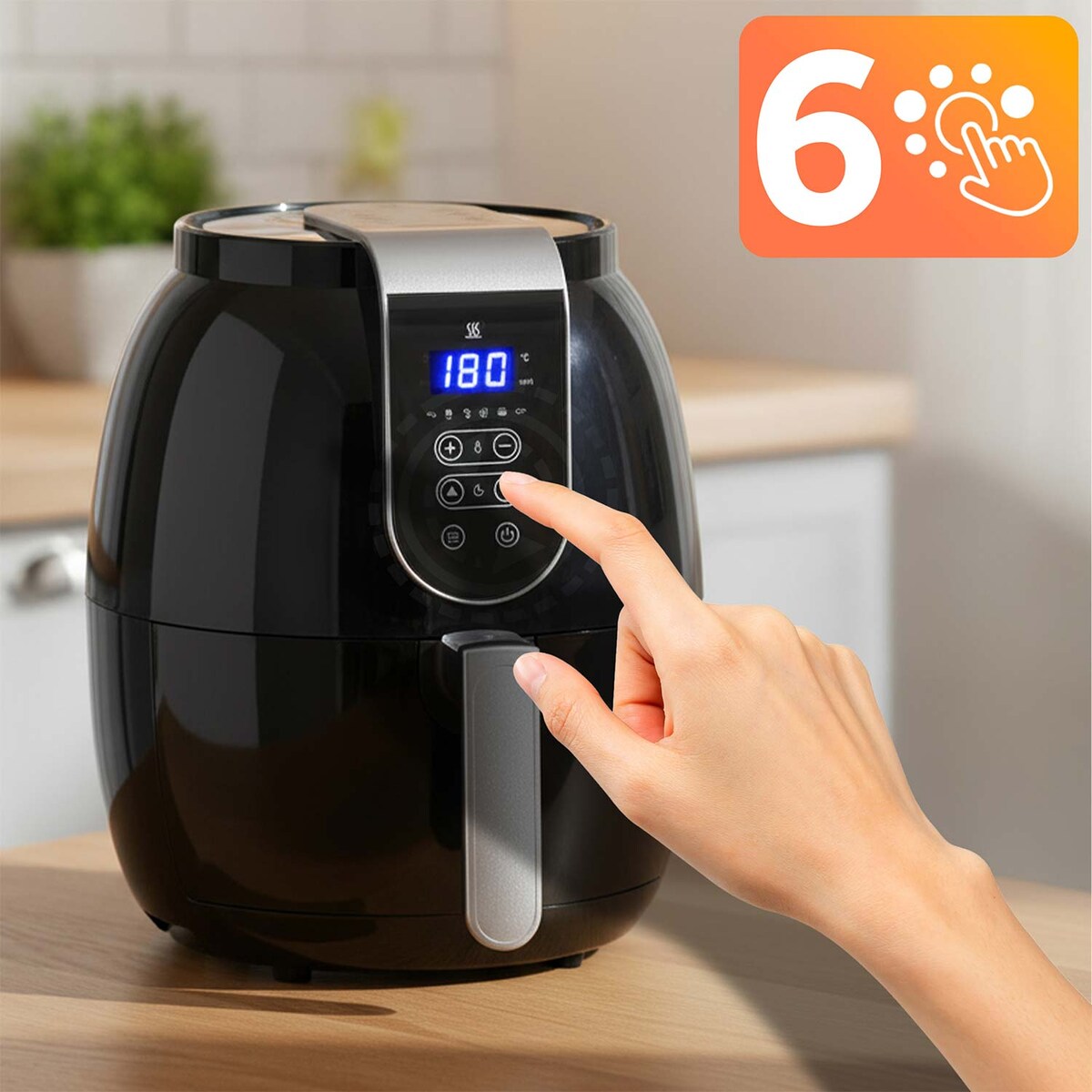 Frytkownica beztłuszczowa AIR FRYER mocna 3.6l Berdsen