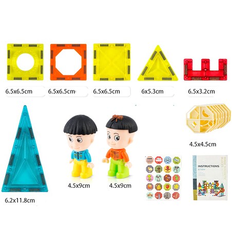Klocki magnetyczne 3d edukacyjne dla dzieci Ricokids