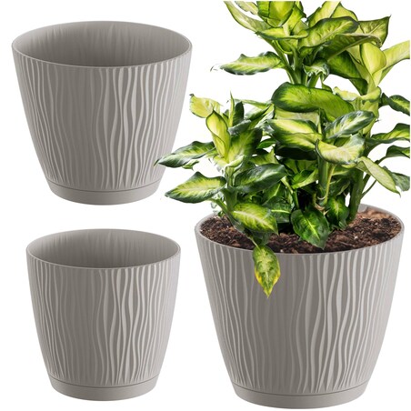 Doniczka Okrągła Z Podstawką Osłonka Domowa Ogród