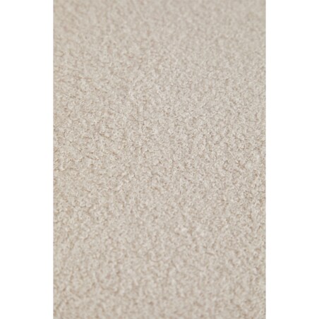 Krzesło z podłokietnikami, jasne drewno, kremowe bouclé, Yvonne