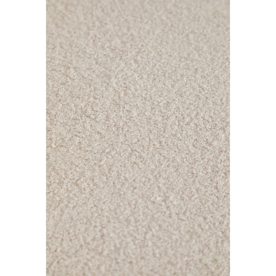 Krzesło z podłokietnikami, jasne drewno, kremowe bouclé, Yvonne