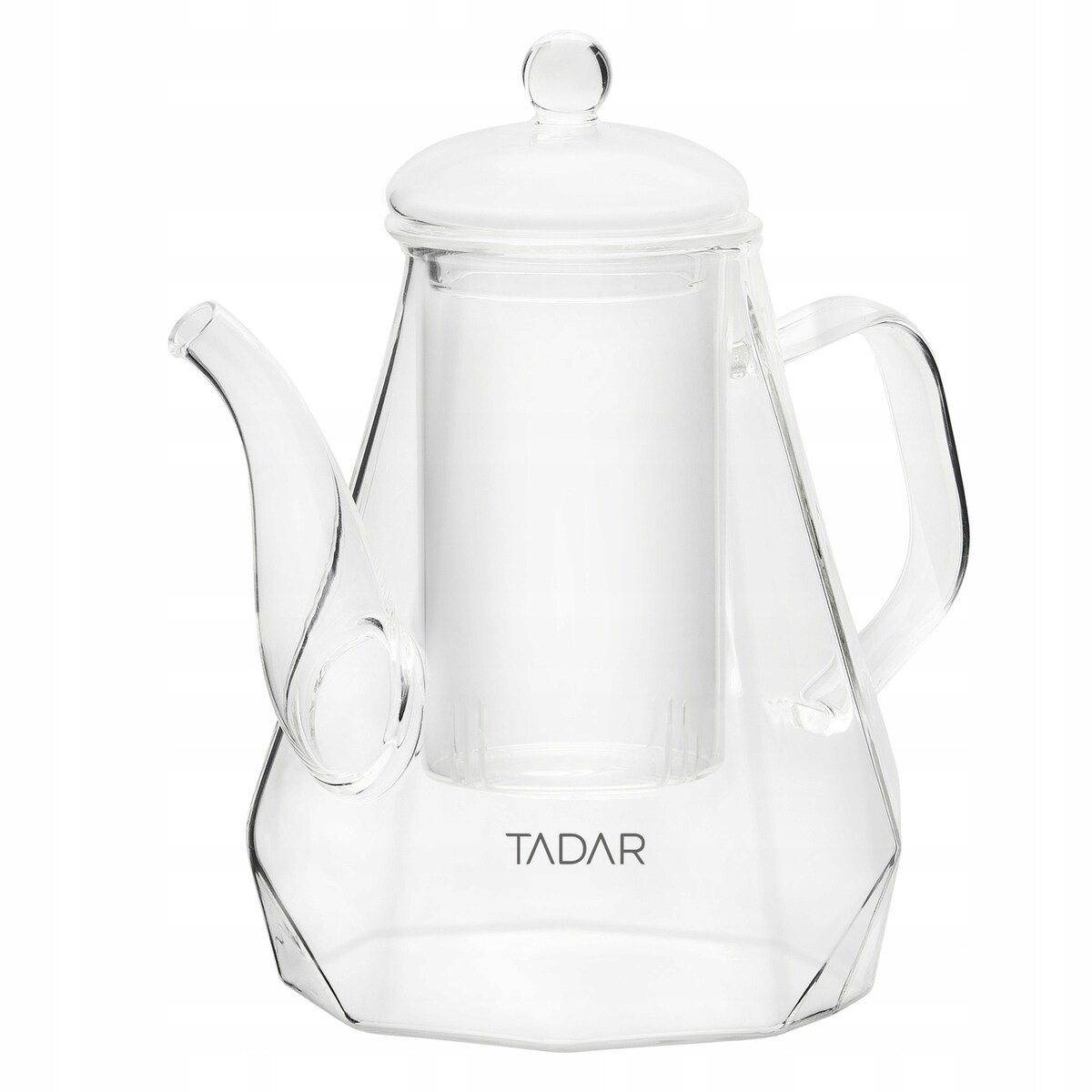 DZBANEK Z DZIUBKIEM 1L ZAPARZACZ SZKLANY sitko na herbatę zioła napary