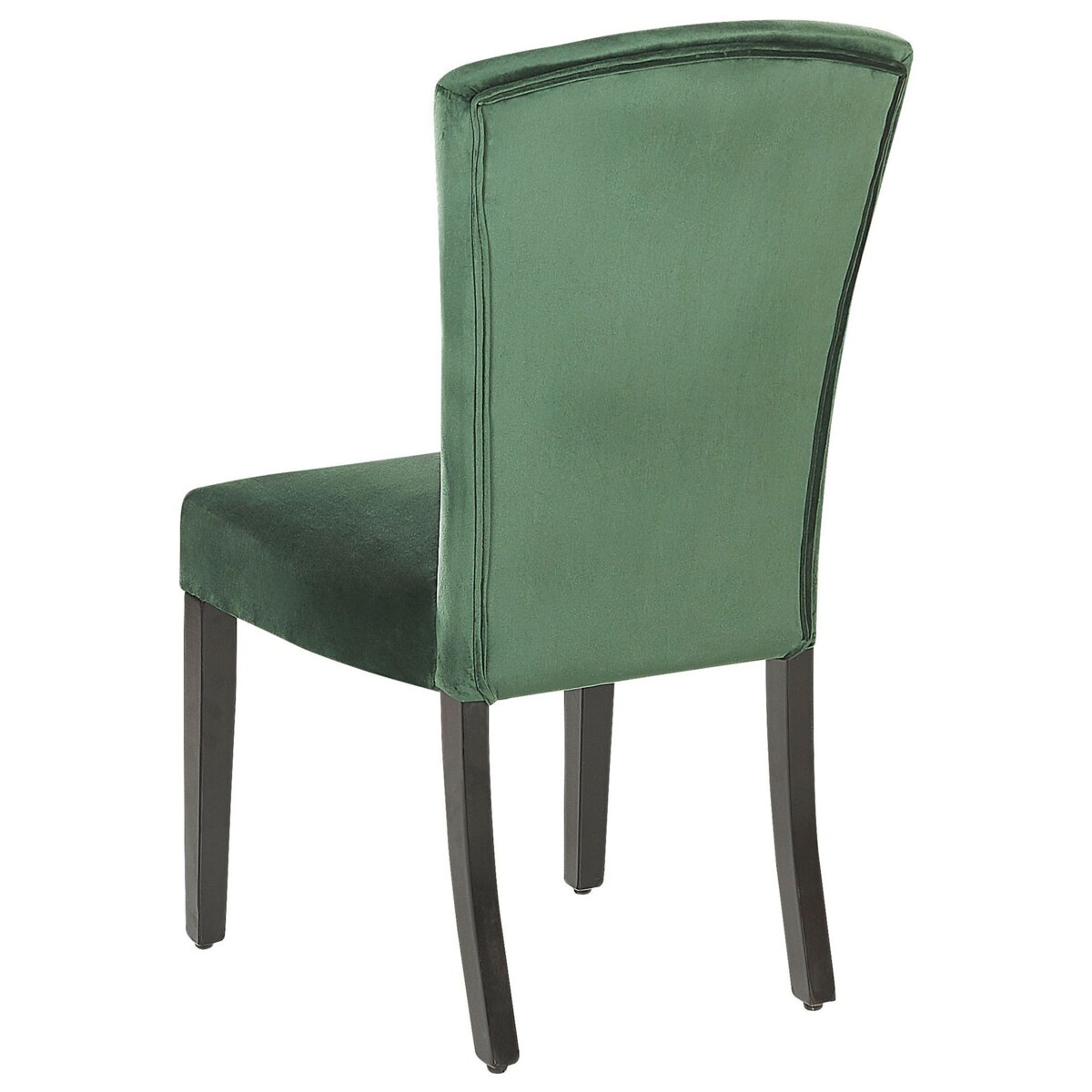 Zestaw 2 krzeseł do jadalni PISECO Welur Ciemnozielony