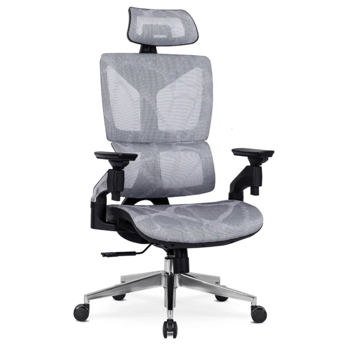 Fotel biurowy obrotowy ergonomiczny do biurka szary MARTIN