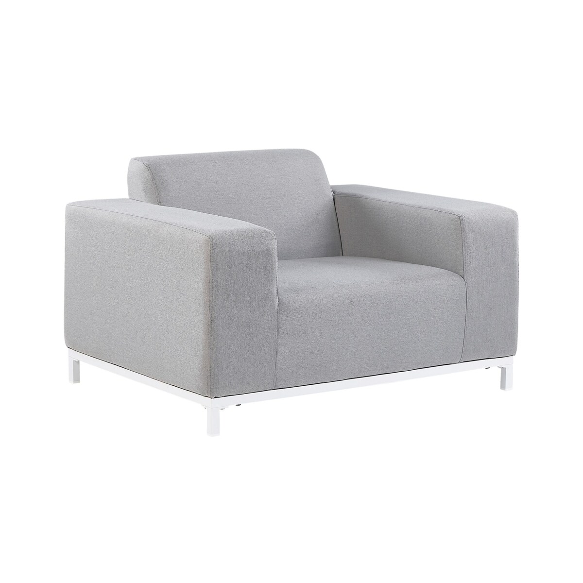 Zestaw 2 foteli ogrodowych jasnoszary z białym ROVIGO