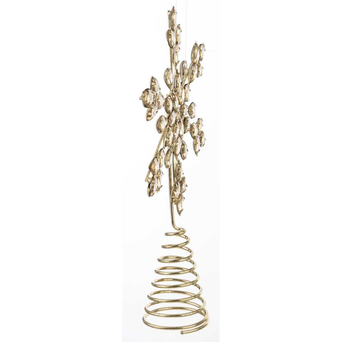 Szpic, gwiazda na czubek choinki, złota, 26 cm