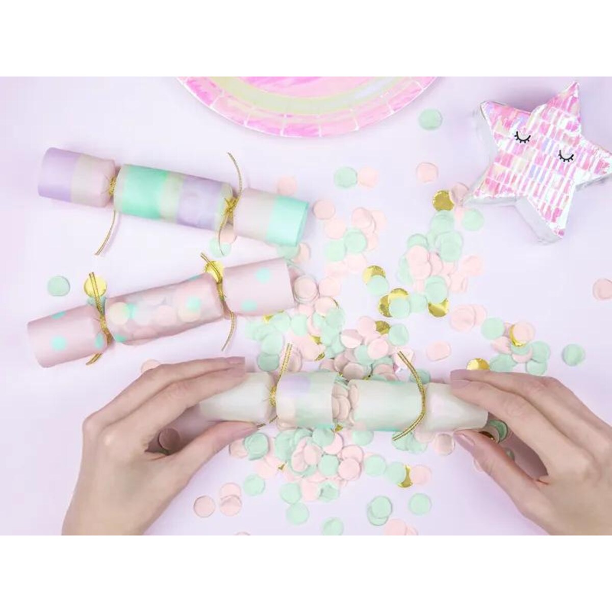 Krakersy z konfetti, mix, 3x17x3,5cm