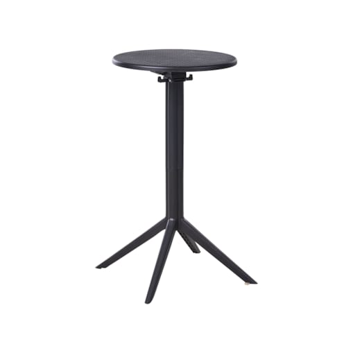 Stolik ogrodowy barowy LEGRENA 60 cm 60 cm Czarny