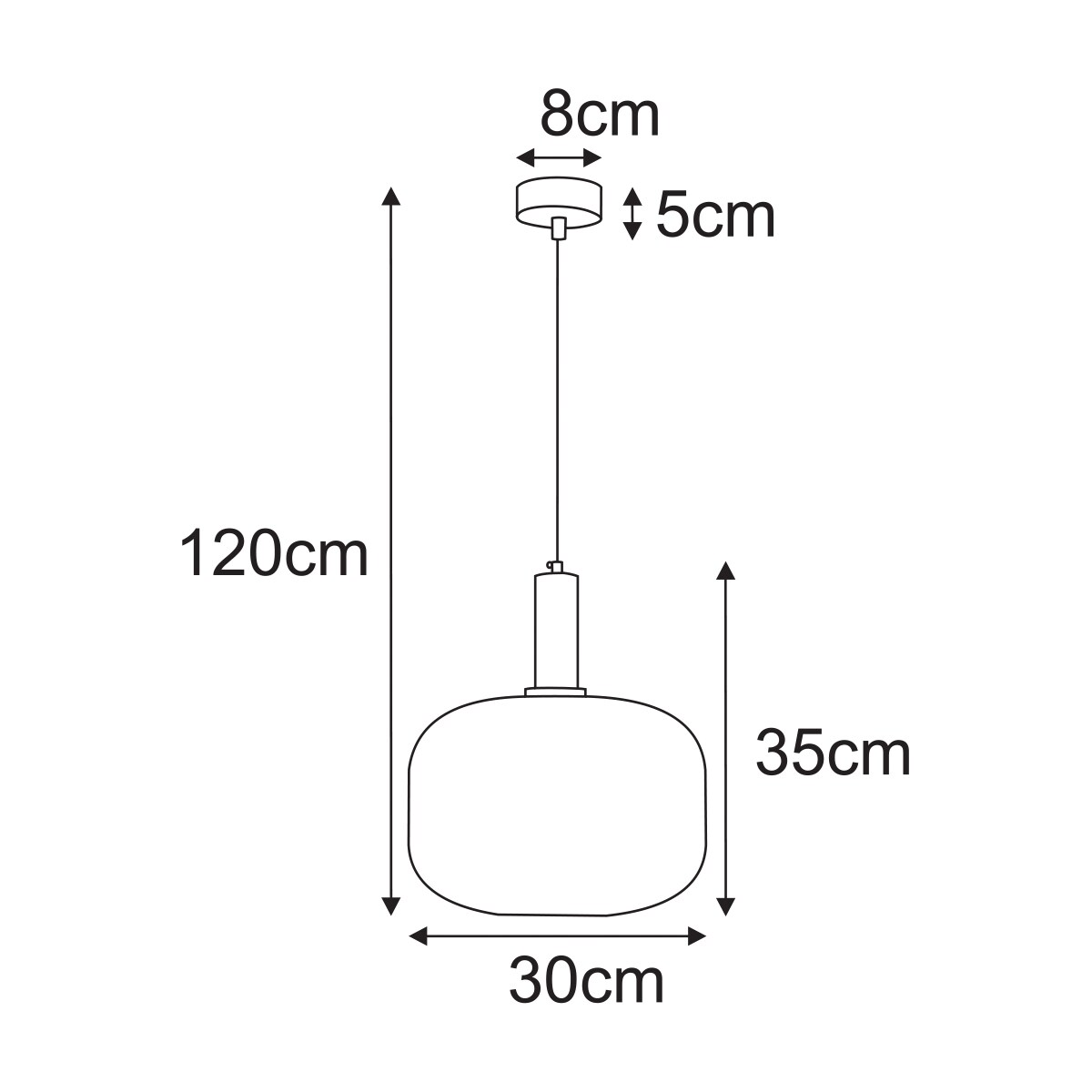Lampa wisząca K-5870 z serii FABIO