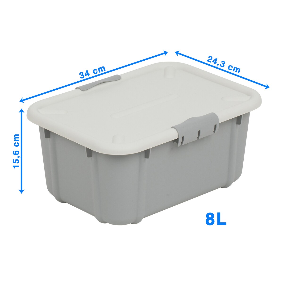 Pojemnik Plastikowy Pudełko 8 L Plastikowe Zamykany Z Pokrywką Pudło Box Do Przechowywania Na Zabawki Biżuterię Ubrania