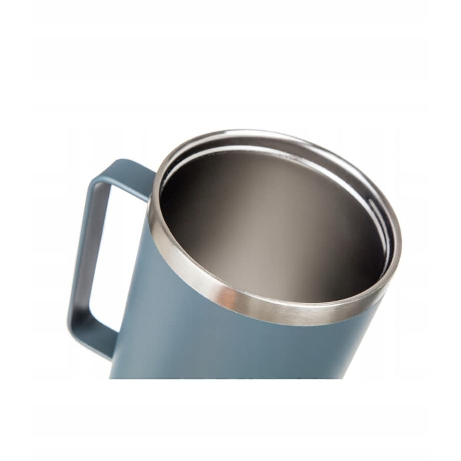 KUBEK PODRÓŻNY TERMICZNY termos 1200 ml ze słomką na napoje wysoki szary