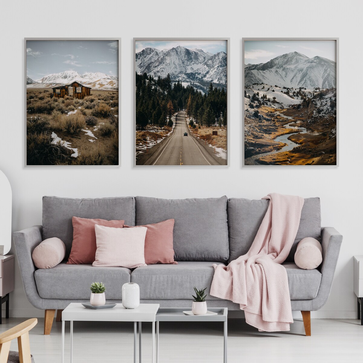 ZESTAW 3x Plakat Górskie KRAJOBRAZY 60x80cm