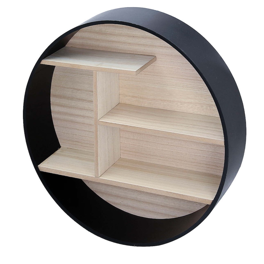 Półka Ring black, 45x10x45cm