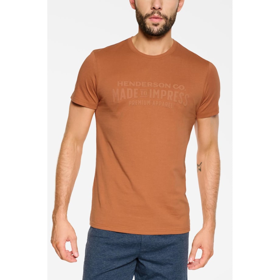 Piżama Press 39749-22X Rudo-Niebieska Rudo-Niebieski, XXL